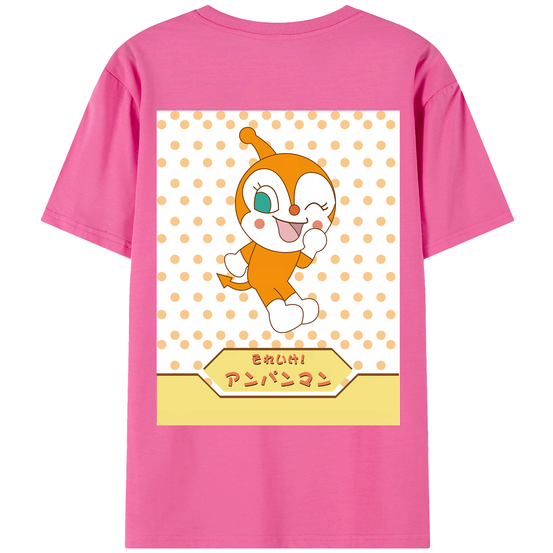（画像用） アンパンマン Anpanman レディース半袖Tシャツ(バックプリント)